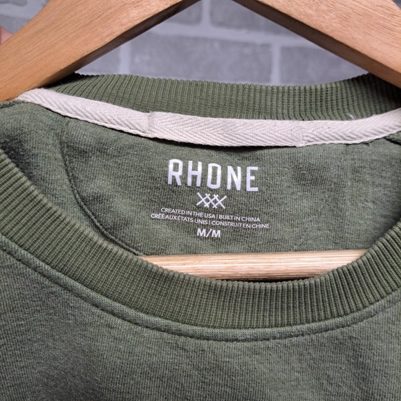 RHONE  Mens Heritage Midweight Crew Neck Pullover Sweatshirt Size Medium - Picture 8 of 15